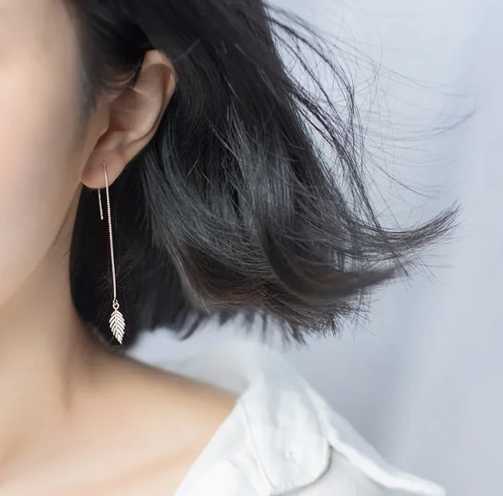 Leafy Chic Drop Earrings