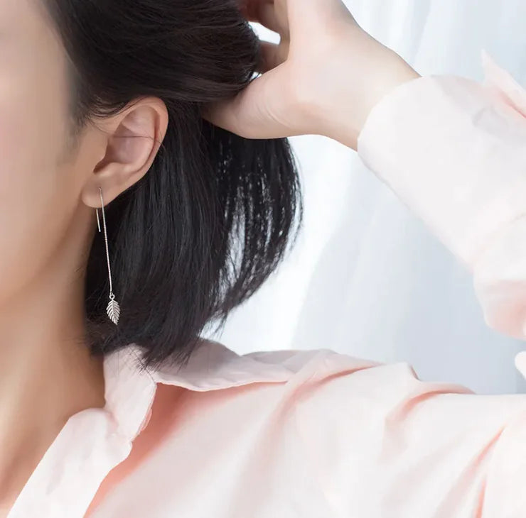 Leafy Chic Drop Earrings