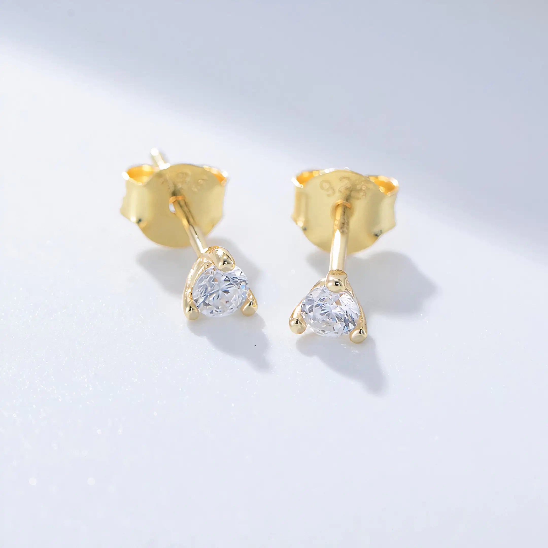 Luxe Gold Stud Earrings