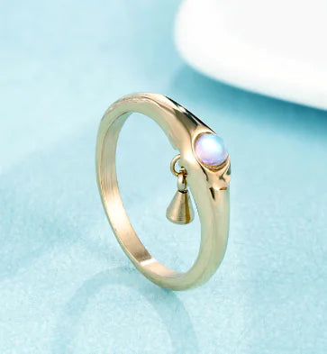 Chic Titanium Pearl Ring