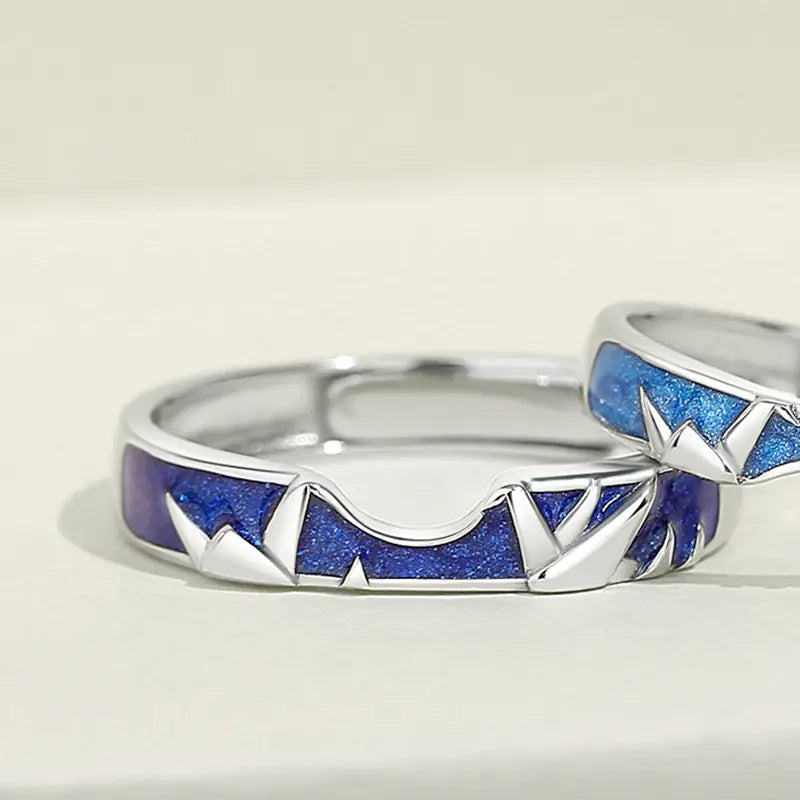 Eternal Bond Enamel Couple's Ring