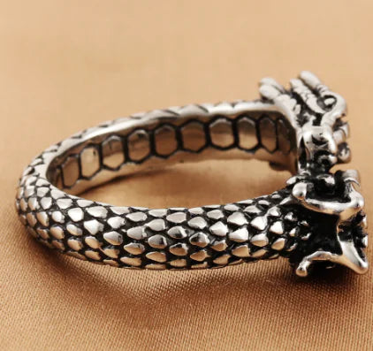 Titanium Dragon Emblem Ring