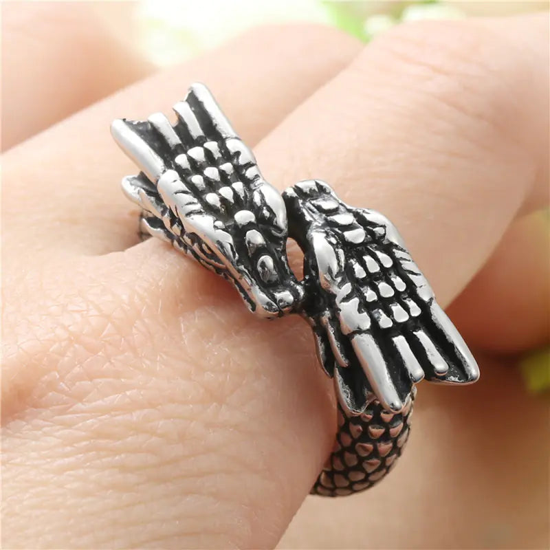 Titanium Dragon Emblem Ring