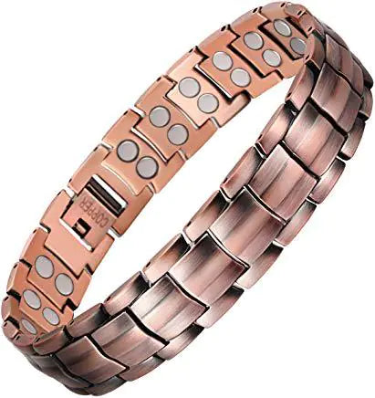 Antique Red Copper Magnetic Bracelet
